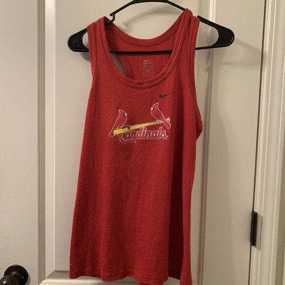 Nike Dri-Fit St. Women's Dri-Fit Tank Top St. Louis Cardinals Size Unknown Red - Picture 1 of 9